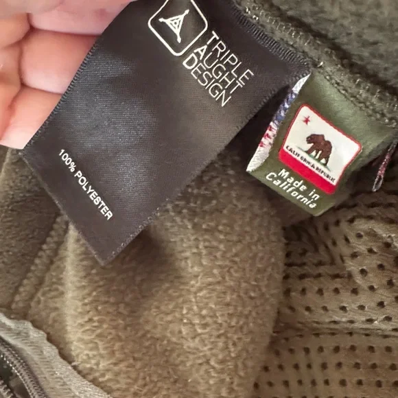 Men's Green Performance Fleece Jacket - Picture 2 of 6